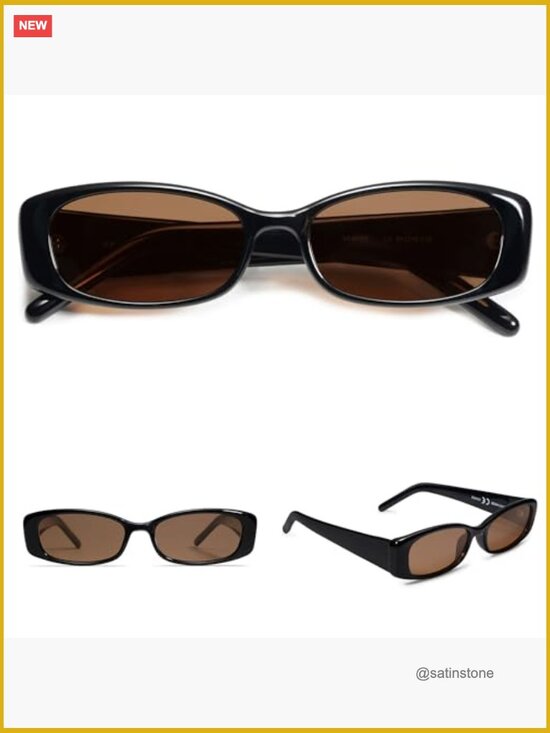 Polarized Rectangle Sunglasses with UV400 Protection 2 Pack main image 6